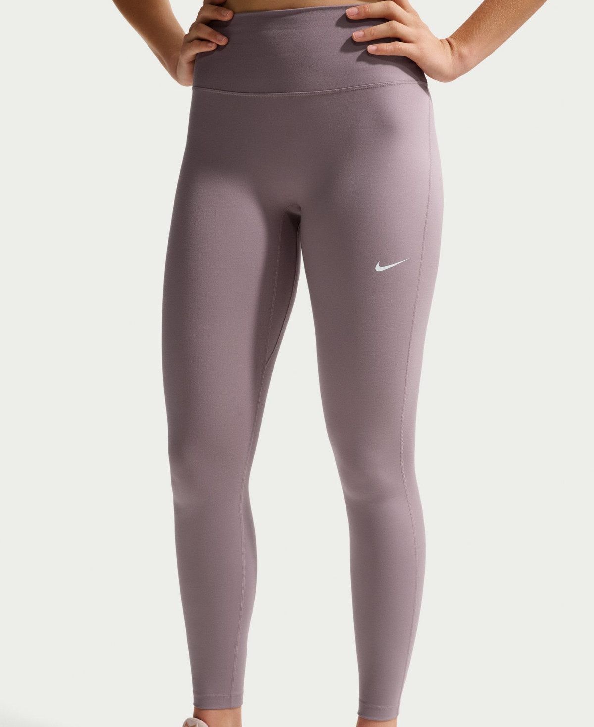 Nike Women's Seamless Front High Waisted Leggings - Light Violet Ore/White | Macy's