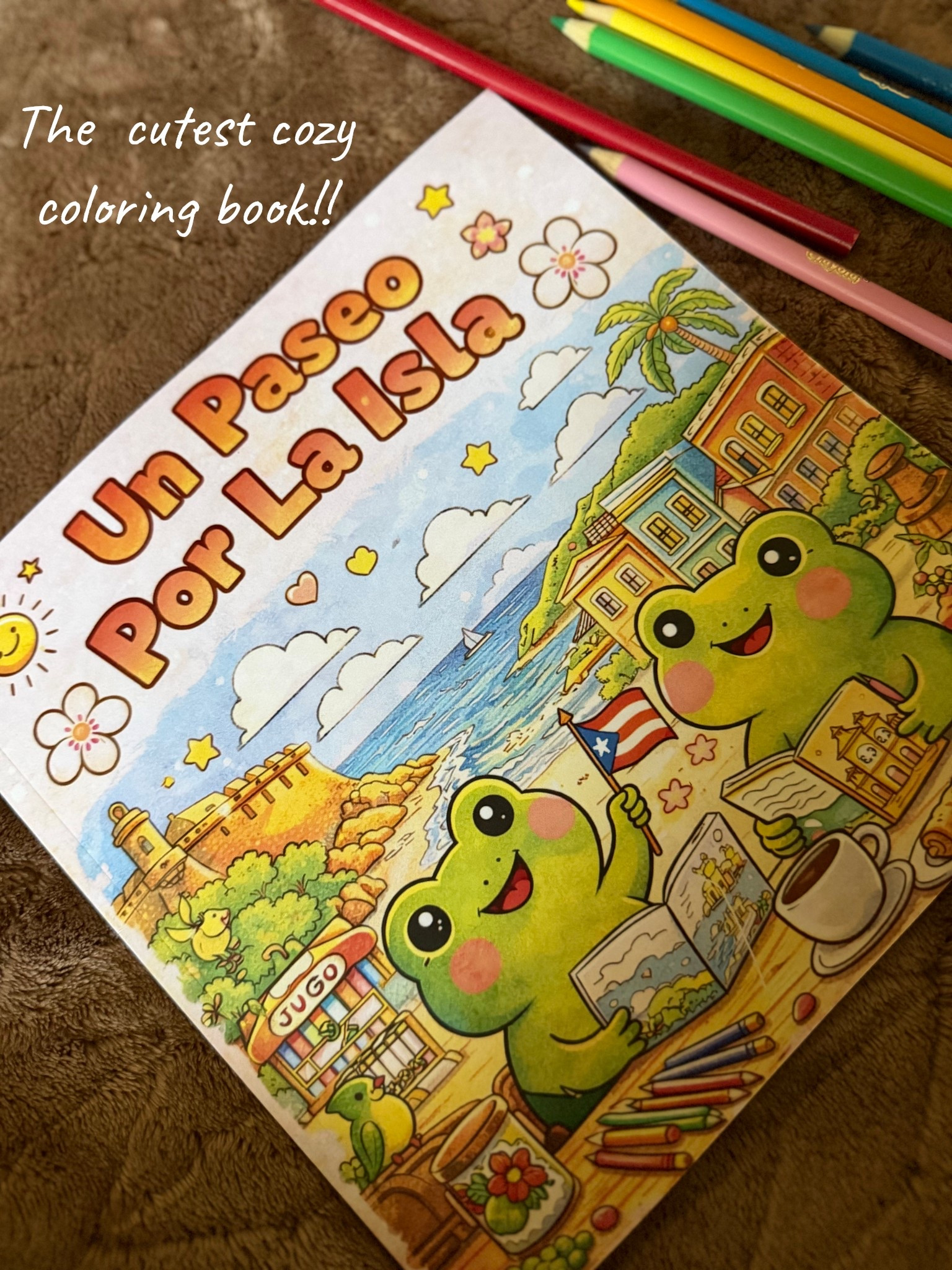 The cutest cozy coloring book with beautiful little images of Puerto Rico🥹❤️🇵🇷

#LTKfamily #LTKsalealert #LTKfindsunder50