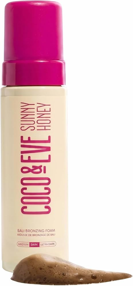 Coco & Eve Sunny Honey Self Tanner Foam - (Dark) Fast Drying, Streak-Free Sunless Tanning Mousse,... | Amazon (US)