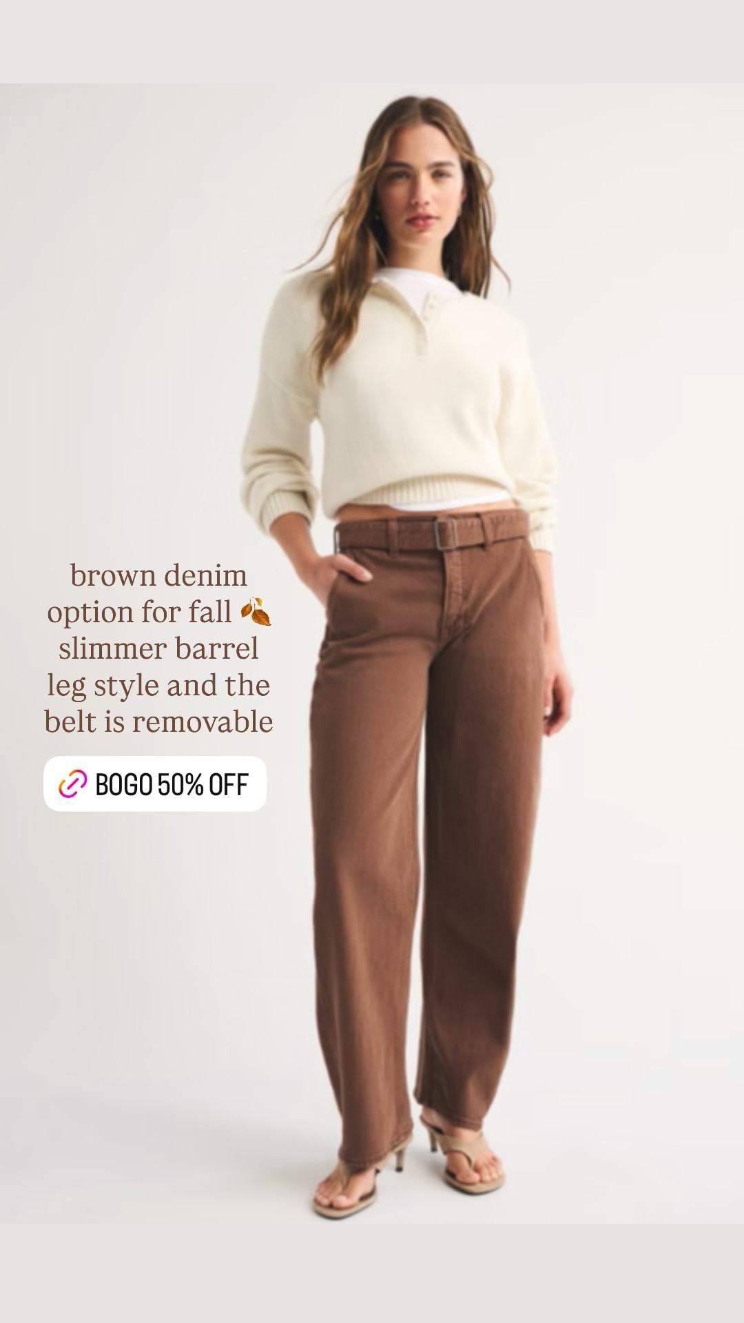 Brown denim for fall

#LTKSaleAlert