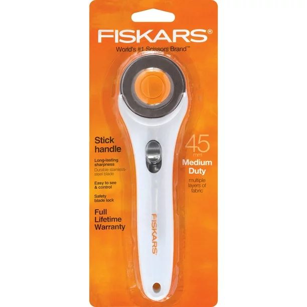 Fiskars 45 mm Stick Rotary Cutter - White, 1 Each | Walmart (US)