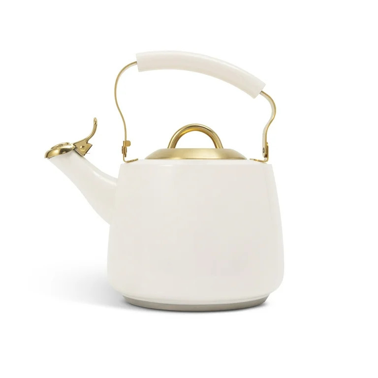 Thyme & Table Stainless Steel 1.8L Stovetop Tea Kettle - Cream & Gold | Walmart (US)