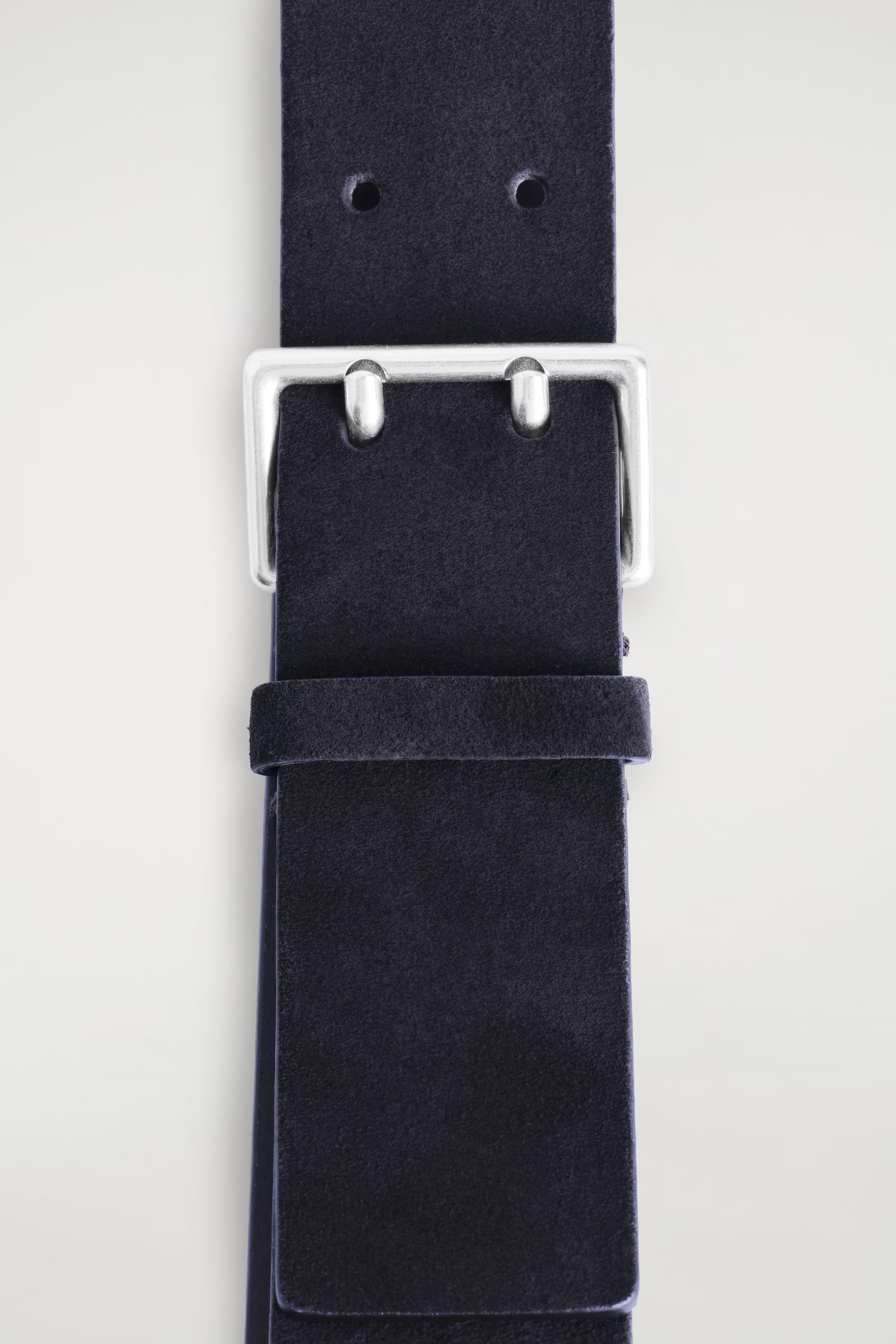 DOUBLE-PRONG SUEDE BELT - NAVY | COS GB | COS UK