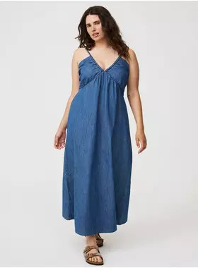 Denim Maxi Dress | Torrid (US & Canada)