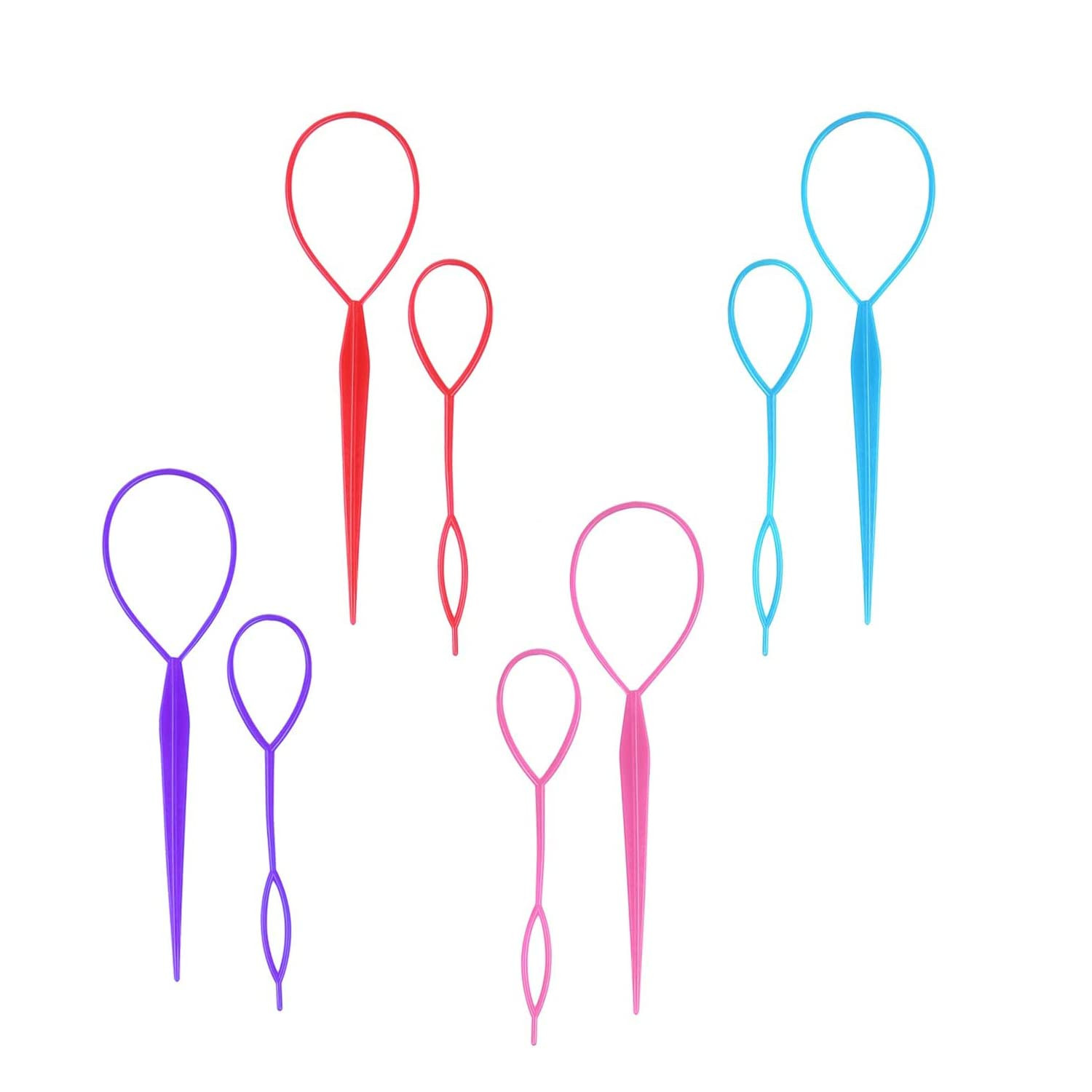 Hair Braiding Tool,Ponytail Holders,Topsy Tail Hair Tool, 8pcs Hair Braiding Tool Topsy Tail Loop... | Amazon (UK)
