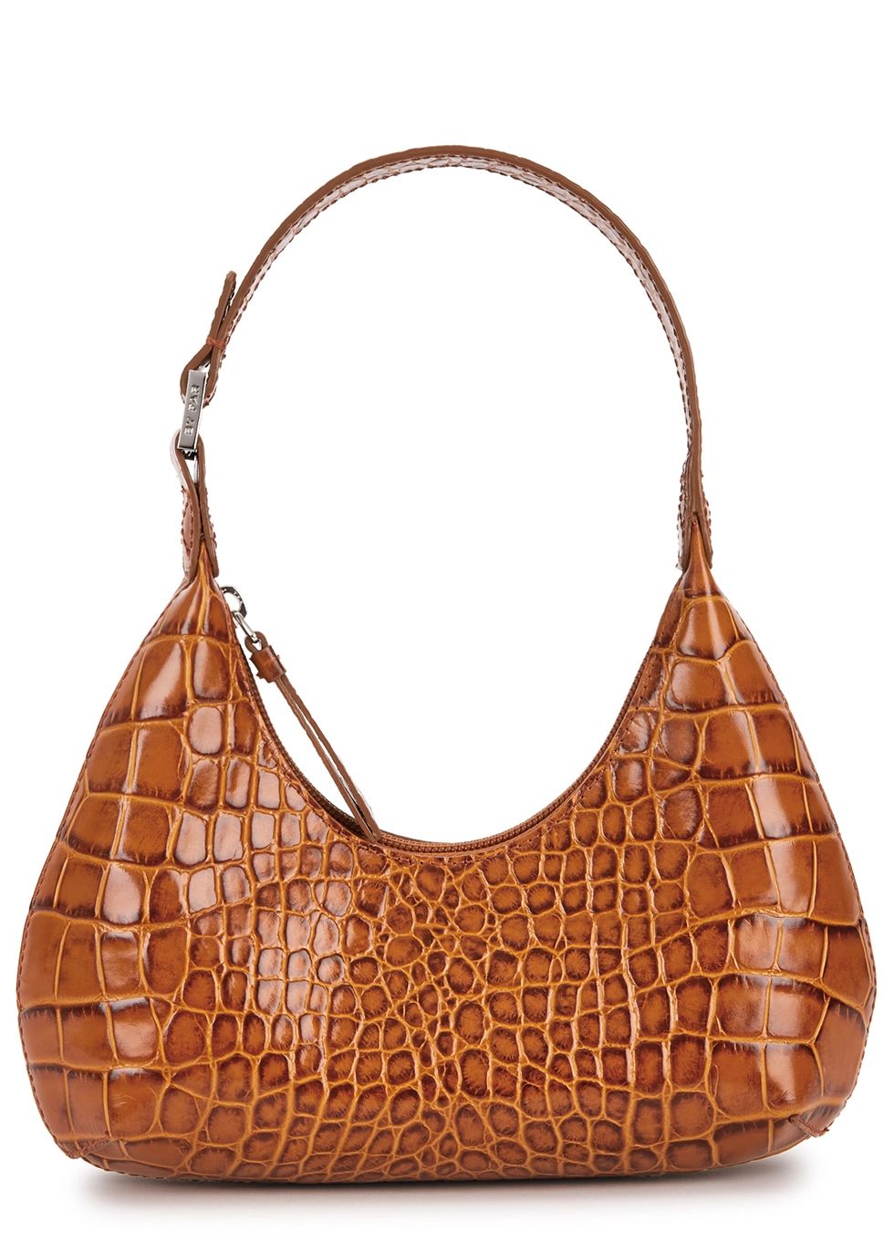 Baby Amber crocodile-effect leather shoulder bag | Harvey Nichols (Global)