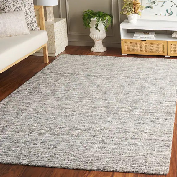 SAFAVIEH Handmade Ebony Peigi Contemporary Wool Rug | Bed Bath & Beyond
