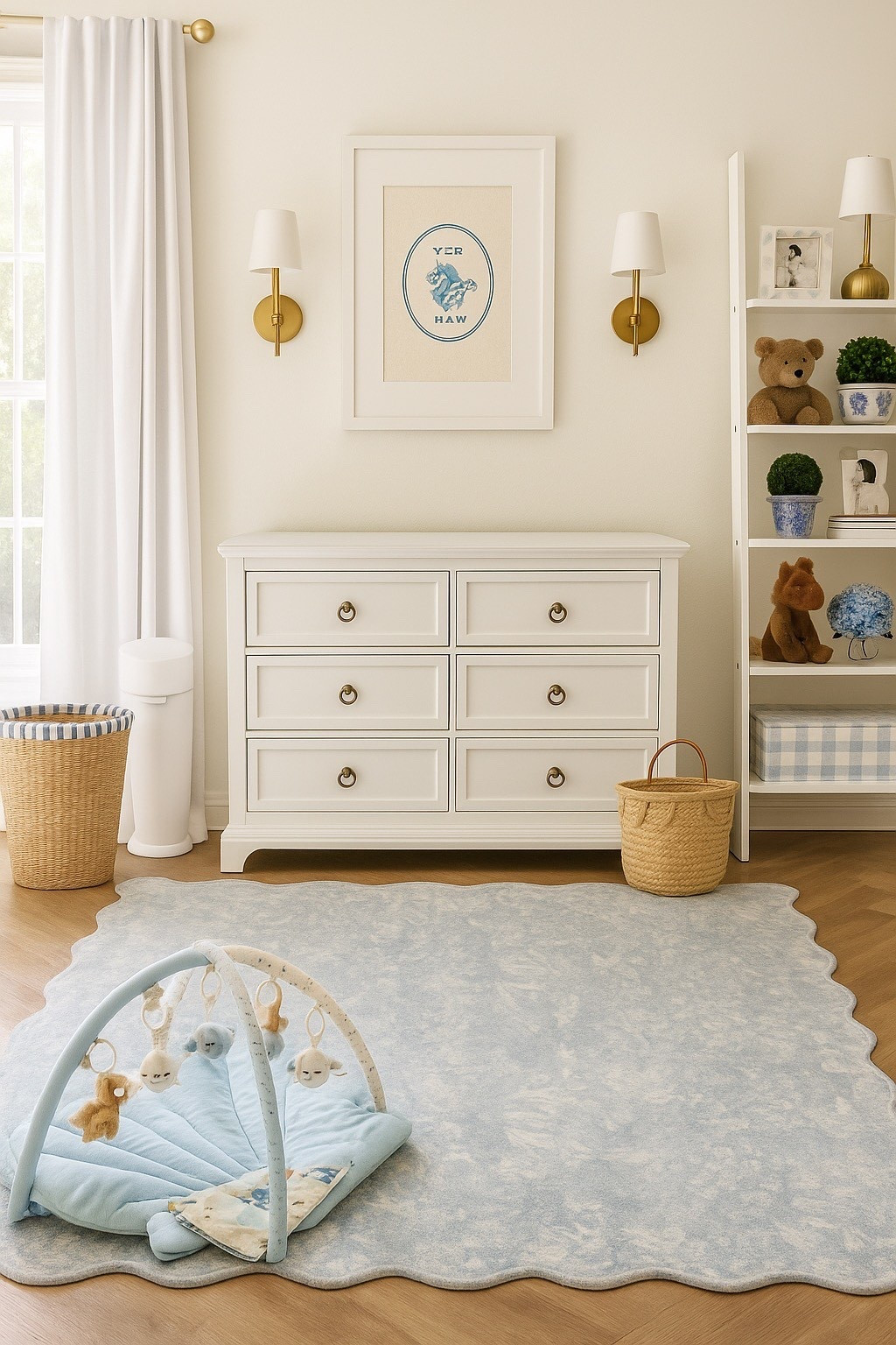 My vision for baby boy’s nursery 🥹🩵

Grandmillennial home decor, grandmillennial decor, grandmillennial nursery, gold crib, baby boy nursery

#LTKHome #LTKBaby