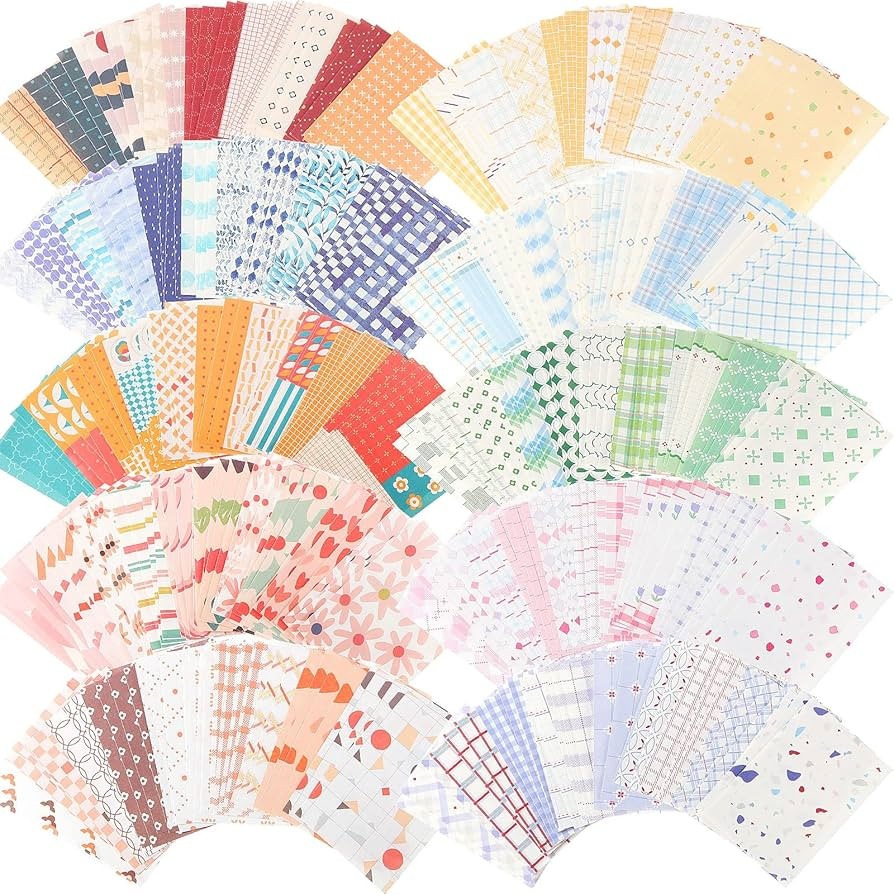 500 Sheets Vintage DIY Scrapbook Aesthetic Paper Supplies Decorative Paper Material for DIY Scrap... | Amazon (US)