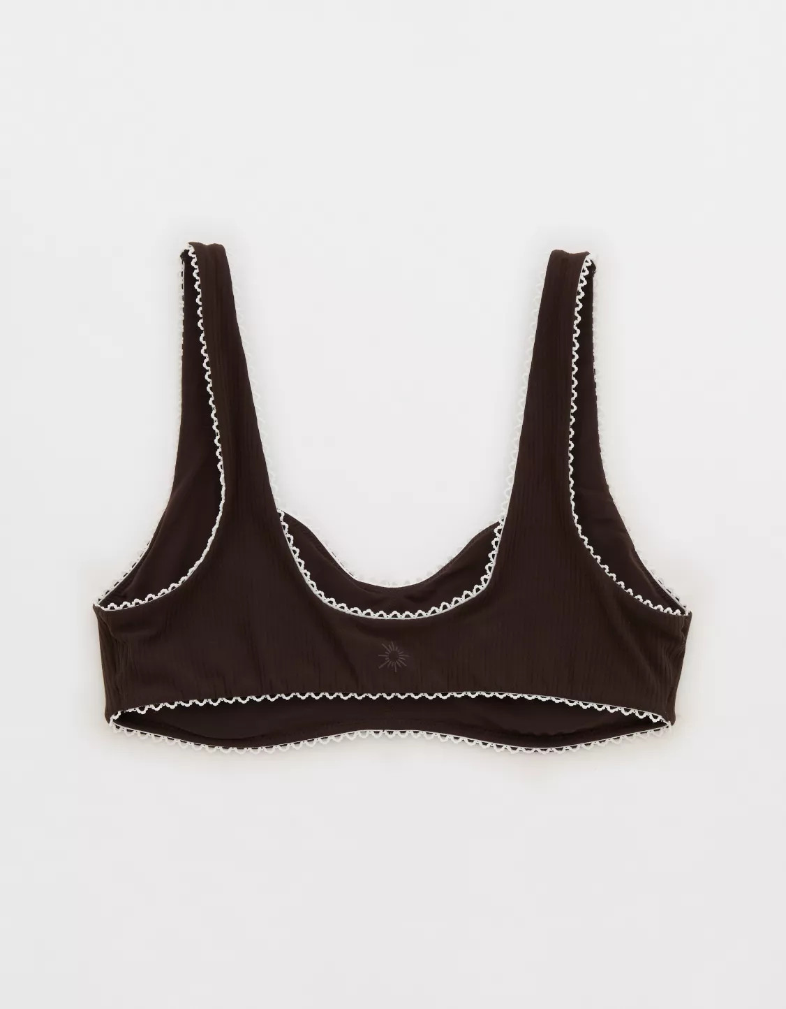 OFFLINE By Aerie Real Me XTRA Rib Picot Sports Bra | Aerie
