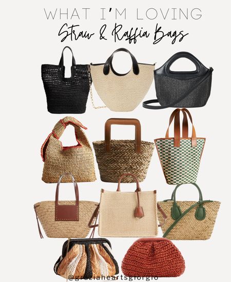 What I’m Loving: Straw and Raffia Bags 
.
#strawbags

#LTKStyleTip #LTKItBag #LTKFindsUnder100