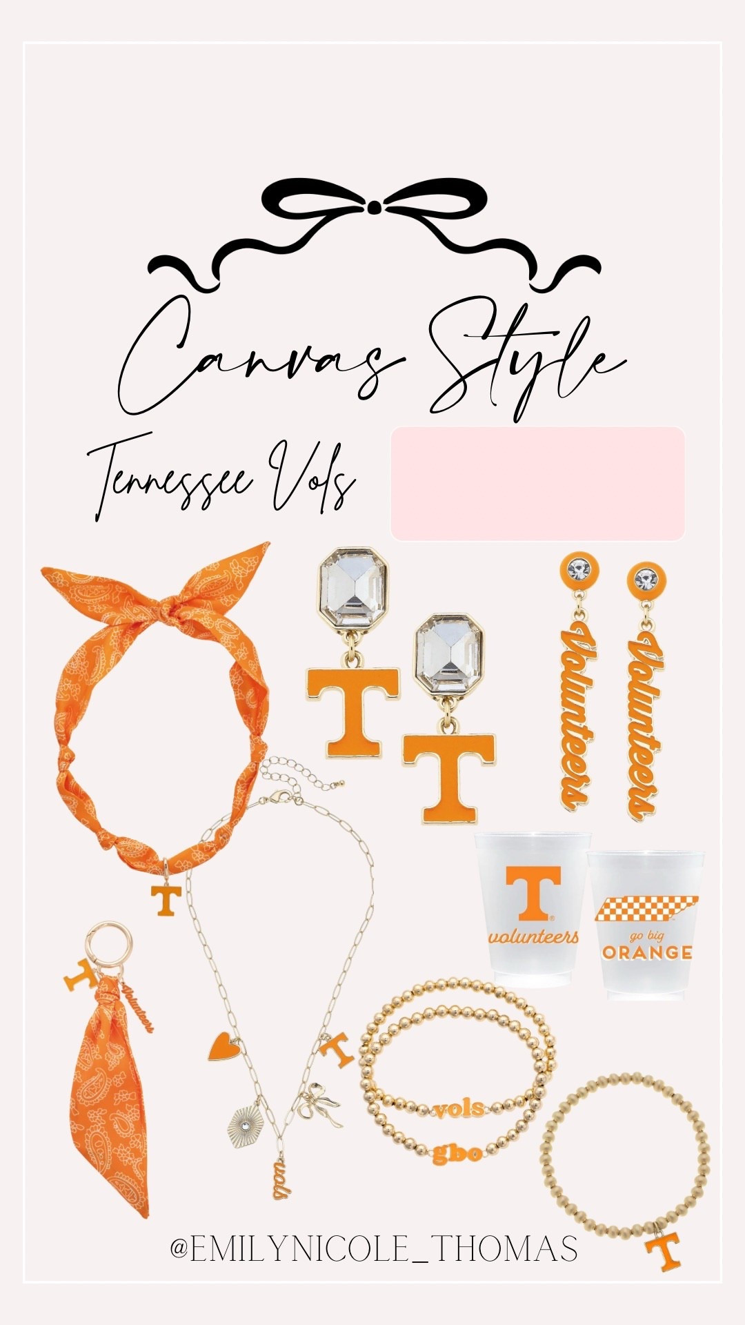 Tennessee Vols  Accessories 🤍🧡

Canvas Style, Tennessee Vols, University of Tennessee, college game day, college football, college basketball, college sports, game day accessories, game day fit, game day outfit, scarf necklace, charm necklace, earrings, beaded earrings, beaded bracelets, & school spirit

#LTKU #LTKFindsUnder100 #LTKStyleTip