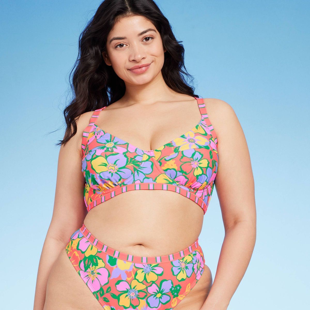 Women's Underwire Bikini Top - Wild Fable™ Multi Floral Print | Target