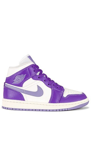 Air Jordan 1 Mid Sneaker in Action Grape & Sky J Purple | Revolve Clothing (Global)