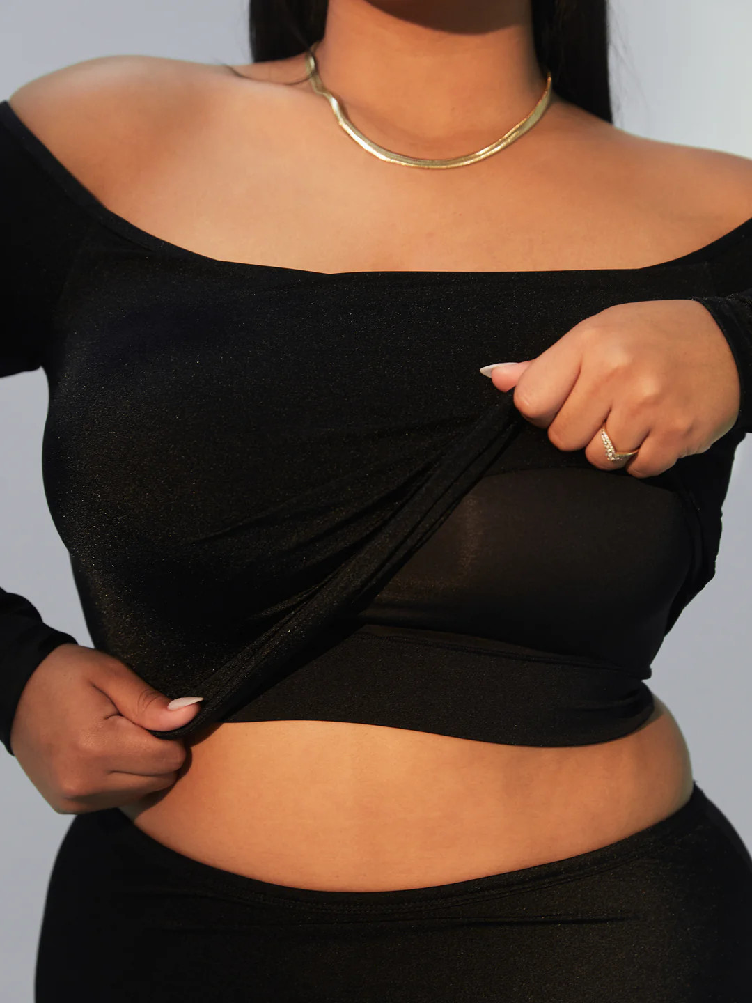 Lux Off the Shoulder Brami (Full Length) | Klassy