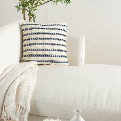 Life Styles Square Pillow Cover & Insert Dakota Fields Color: Navy Blue | Wayfair North America