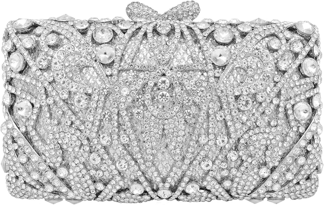 Luxury Crystal Clutch Women Rhinestone Evening Bag for Party and Wedding | Amazon (US)
