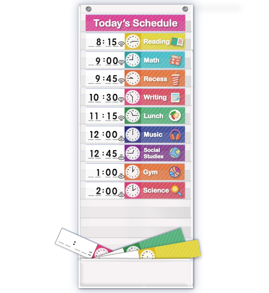 Eamay Daily Schedule Pocket Charts, Teaching Scheduling Pocket Chart, Hoom, Eamay Daily Schedulin... | Amazon (US)