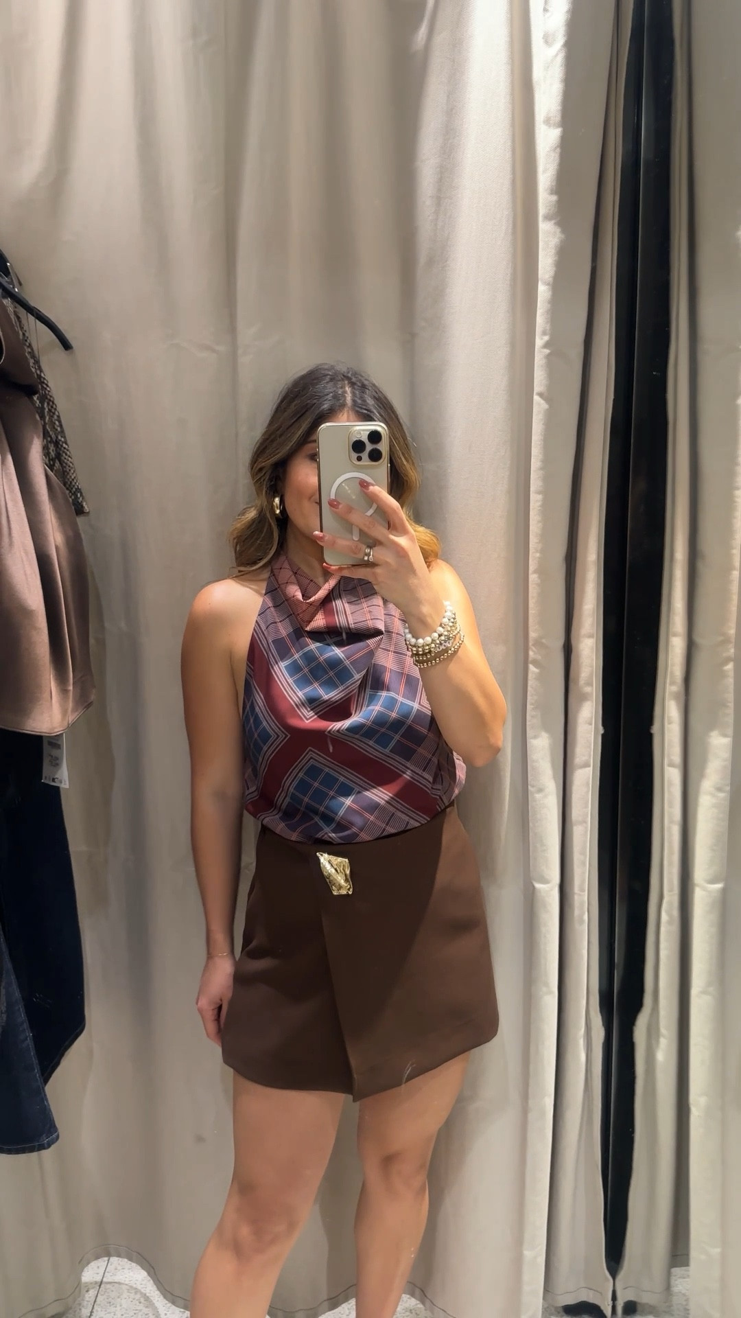 Another halter top I took home with me! 
This skort is amazing, I got it on two colors because it’s such a good piece and the price is great too! 
Top size xs
Skort size xs

#LTKSeasonal #LTKFindsUnder50 #LTKFindsUnder100