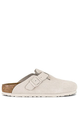 Boston Shoe in Antique White Suede | Revolve Clothing (Global)