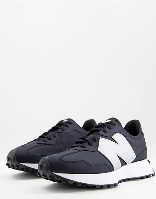 New Balance 327 sneakers in black and silver | ASOS (Global)
