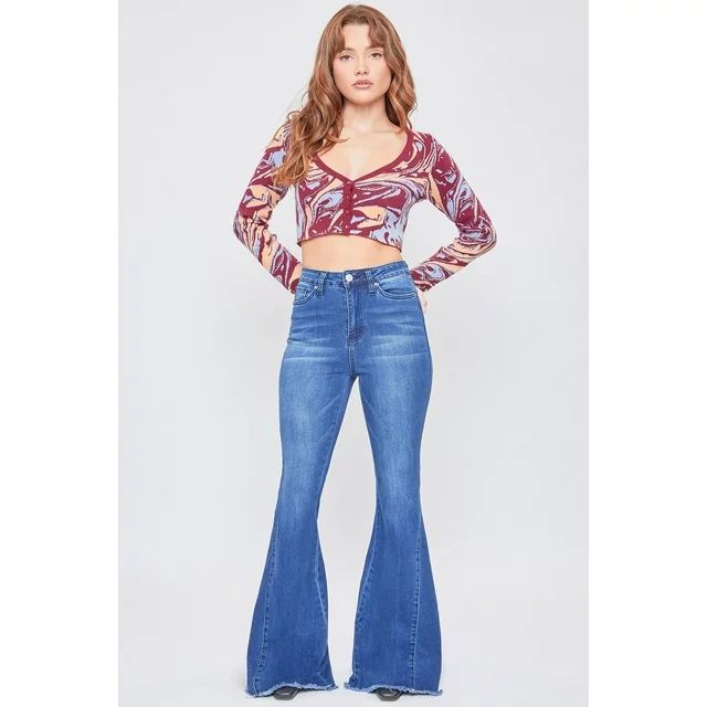 YMI Jeans Women's Gigi High Rise Extreme Fit & Flare | Walmart (US)