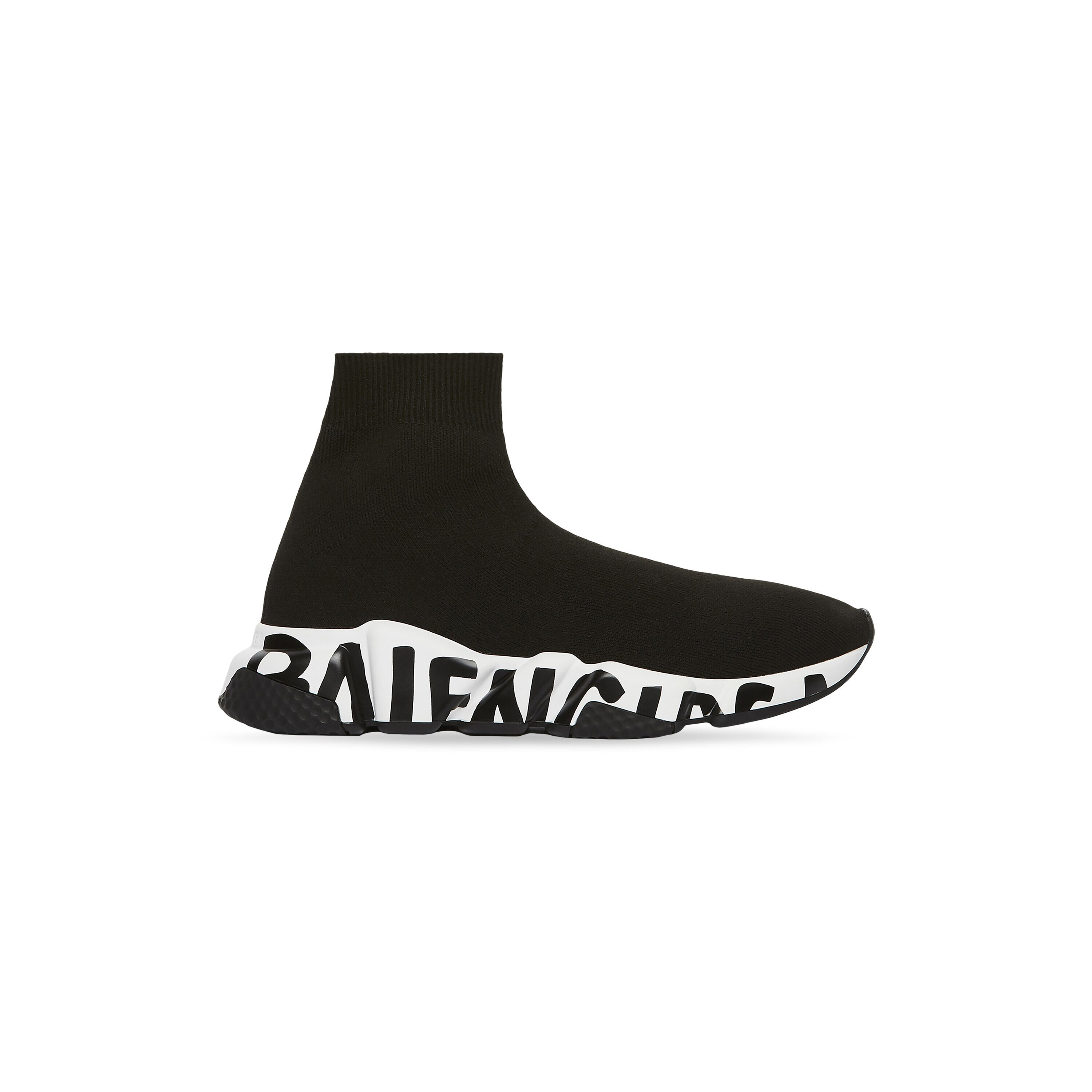 Balenciaga Speed Graffiti Sneaker Black - Women's - 41 - Recycled Polyester & Elastane | Balenciaga