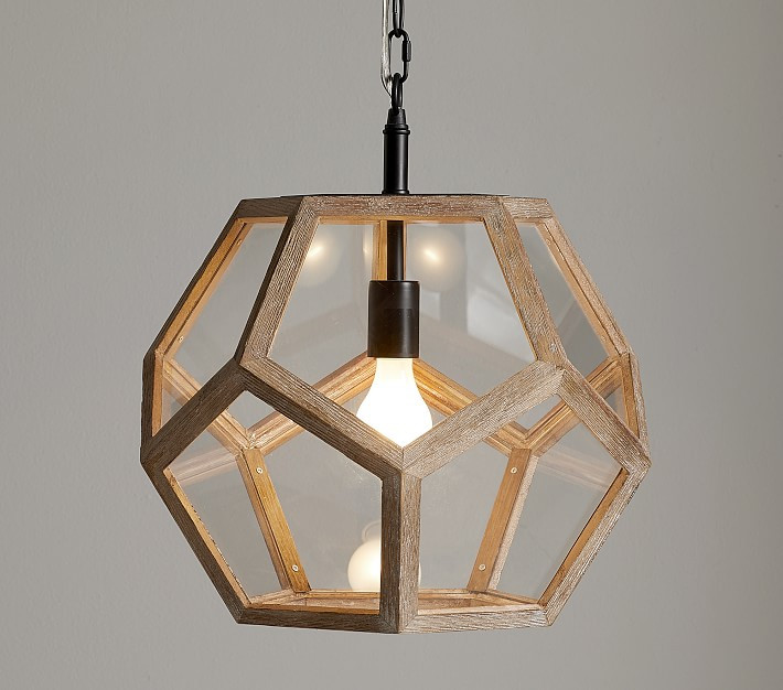 Pentagon Prism Pendant, Smoked Gray | Pottery Barn Kids