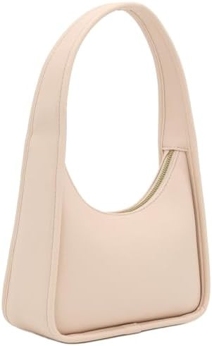 FashionPuzzle Small Minimalist Shoulder Bag for Women, Faux Leather Underarm Purse, Chic Top Hand... | Amazon (US)