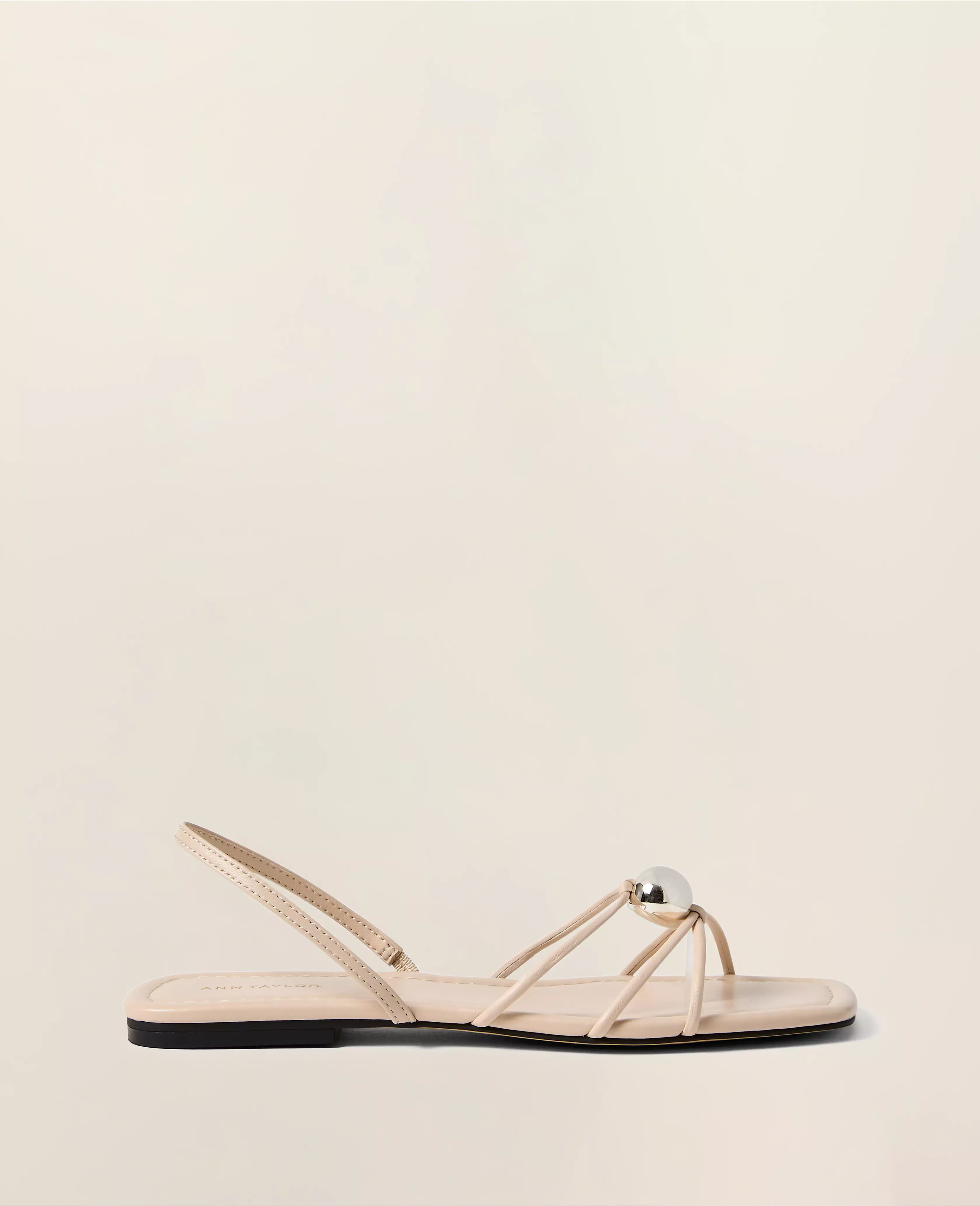 The link to Leather Hardware Embellished Sandal has been copied | Ann Taylor