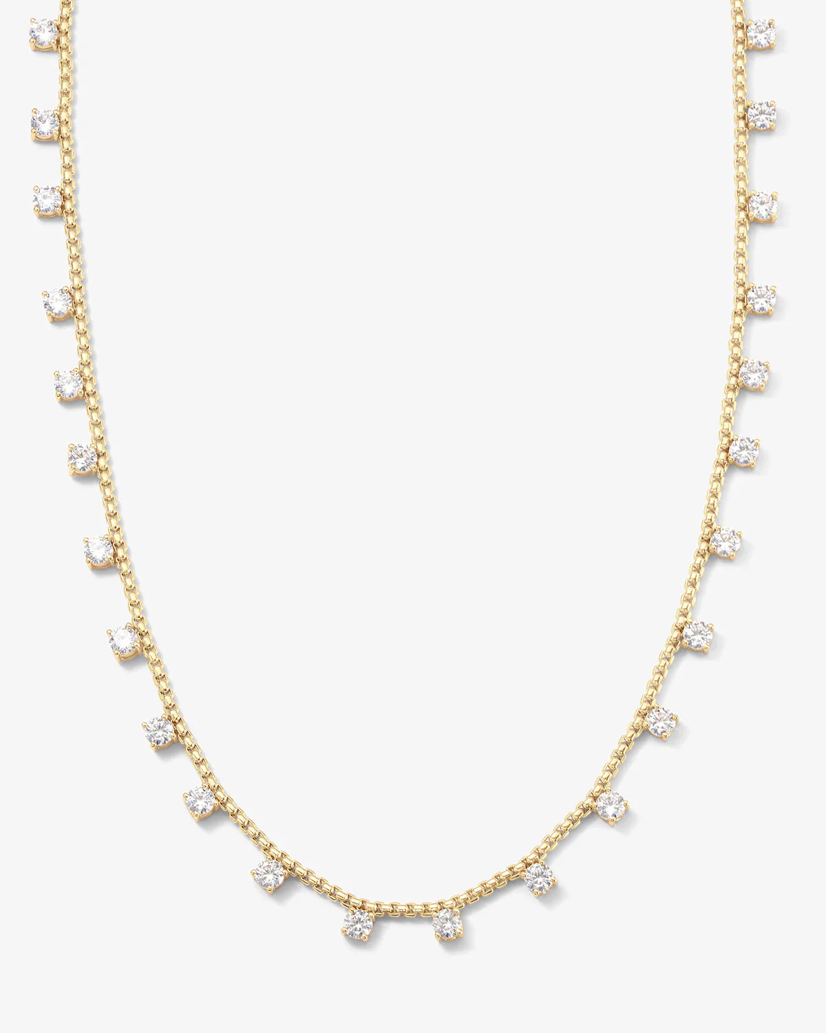 Lavish Necklace - Gold|White Diamondettes | Melinda Maria
