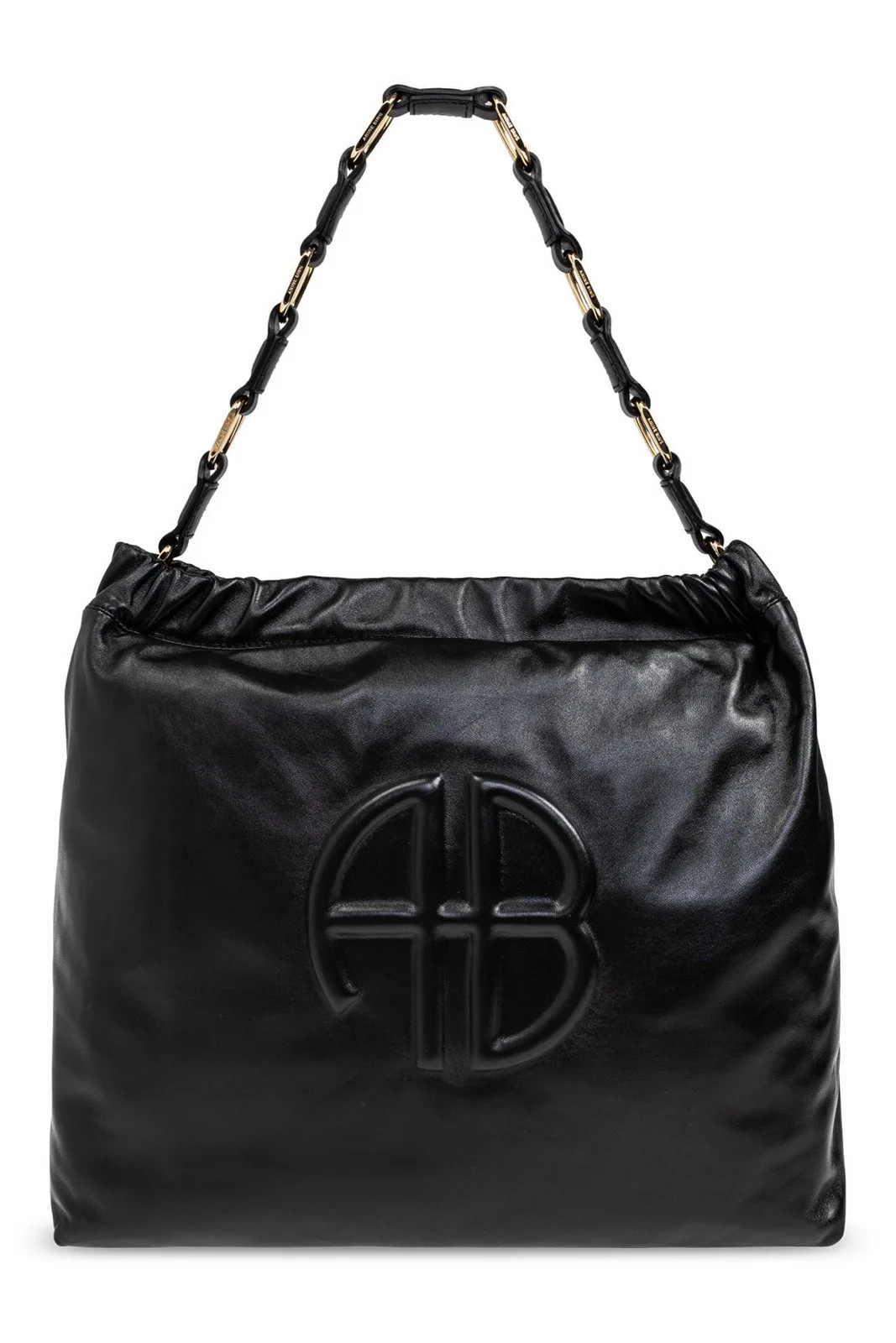 Anine Bing Kate Logo Embossed Shoulder Bag | Cettire Global