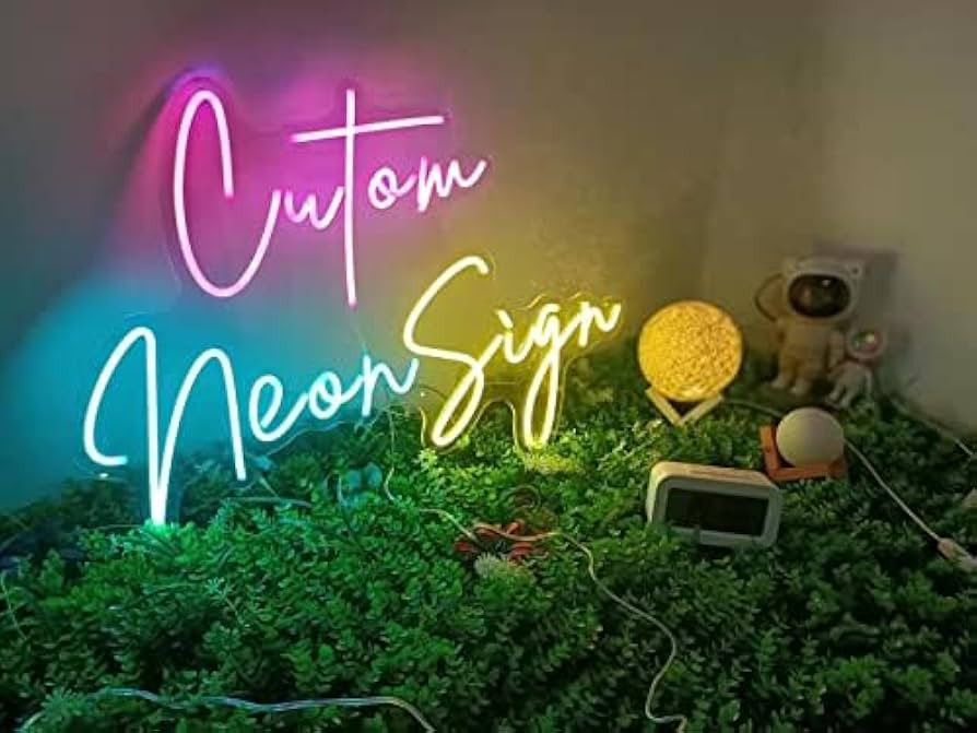 Custom Neon Signs LED Personalized Design Neon Sign Customizable Neon Lights Neon Name Logo Room ... | Amazon (US)