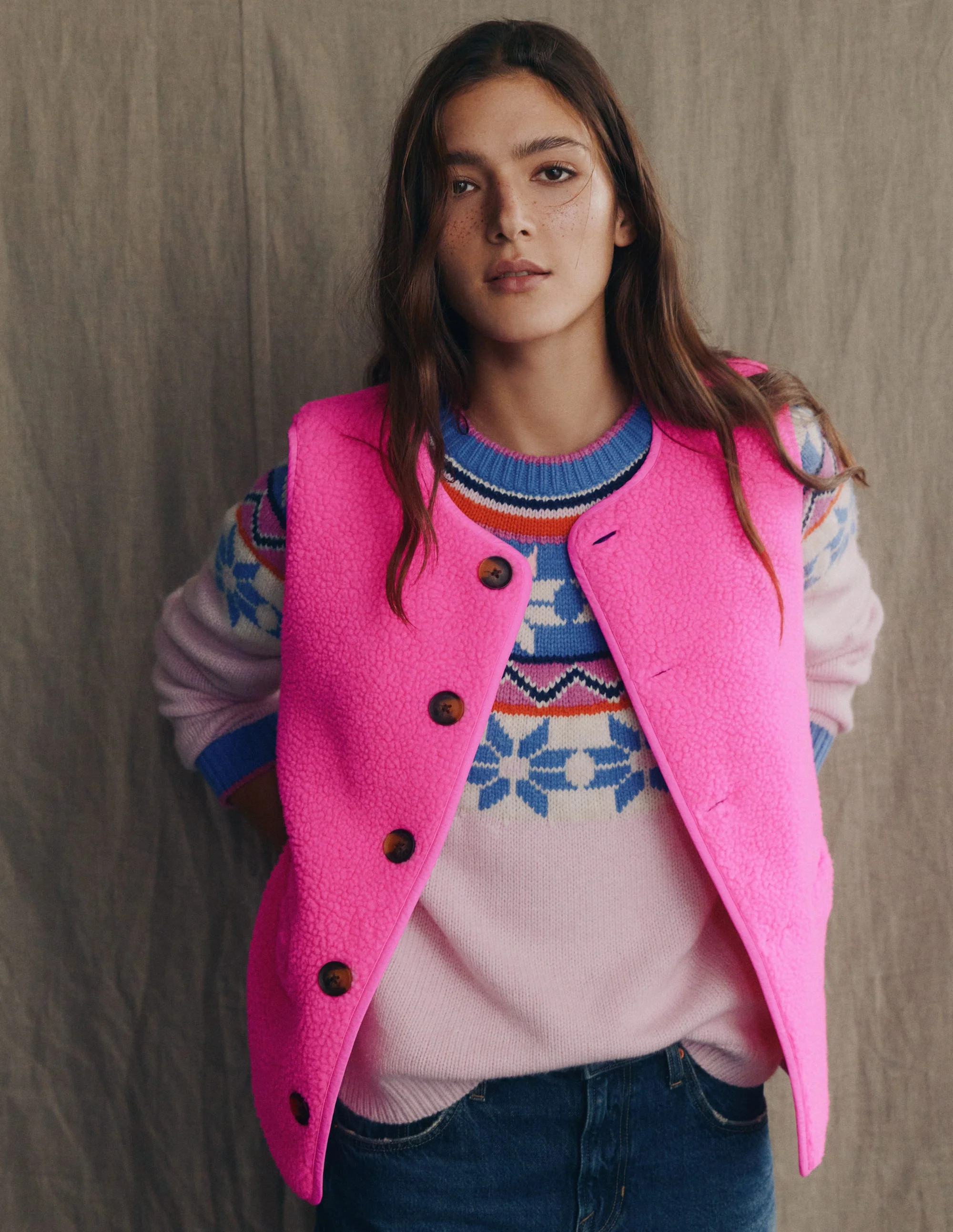 Clerkenwell Reversible Gilet-Pink Ribbon | Boden (US)