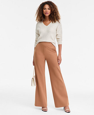 I.N.C. International Concepts Women's Wide-Leg Ponte Pants, Macy's Exclusive  - Macy's | Macy's