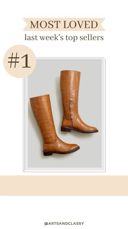These sleek, tall leather boots are this week’s best seller! I just got these boots from Madewell and they’re on major sale for Cyber Monday! 

#LTKstyletip #LTKCyberWeek #LTKshoecrush