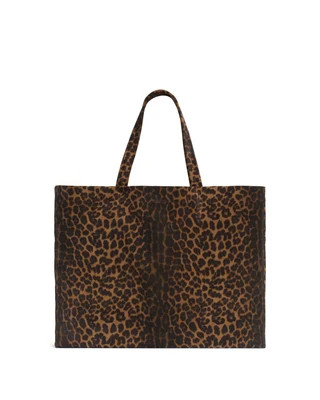 Anonymous Copenhagen US Official Online Store Ruba shopper Calf suede print Leopard - Ruba shopper Calf suede print Leopard | Shop.com