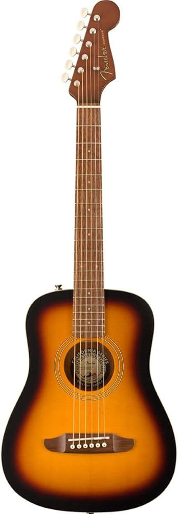 Fender Redondo Mini Acoustic Guitar, with 2-Year Warranty, Sunburst, Maple Fingerboard, with Gig ... | Amazon (US)