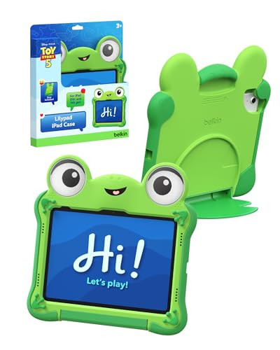 Belkin Disney Pixar Toy Story 5 Lilypad Inspired iPad A16 Case Kids (11th Generation 2025, 11" / 10th Generation 2022, 10.9") – Shockproof Protective Cover with Handle & Kickstand, Durable Non-Toxic | Amazon (US)