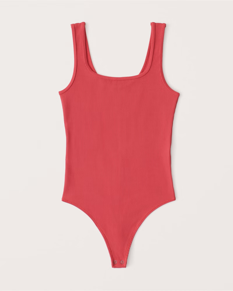 Seamless Rib Fabric Tank Bodysuit | Abercrombie & Fitch (US)