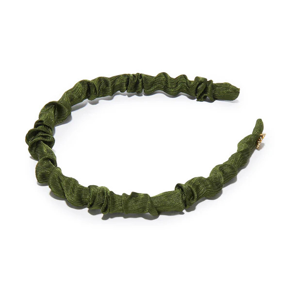 PINE GREEN JESSIE SILK HEADBAND | LELE SADOUGHI