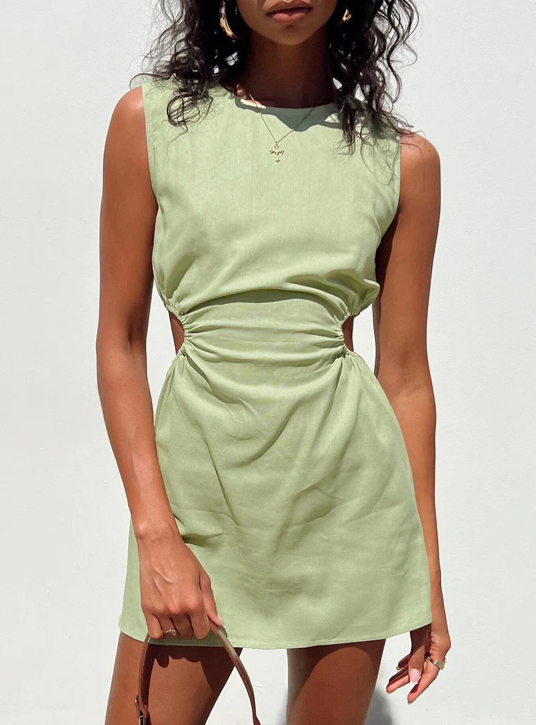 Mayzie Mini Dress Green | Princess Polly AU