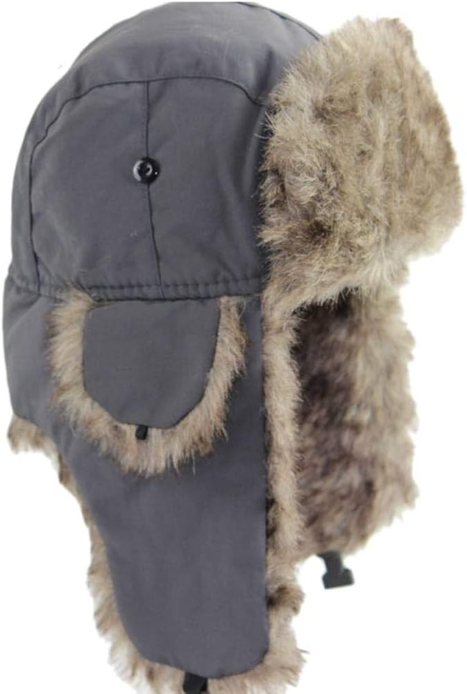 ASWER Trapper Warm Russian Trooper Hat Winter Skiing Cap Women Men Windproof | Amazon (US)