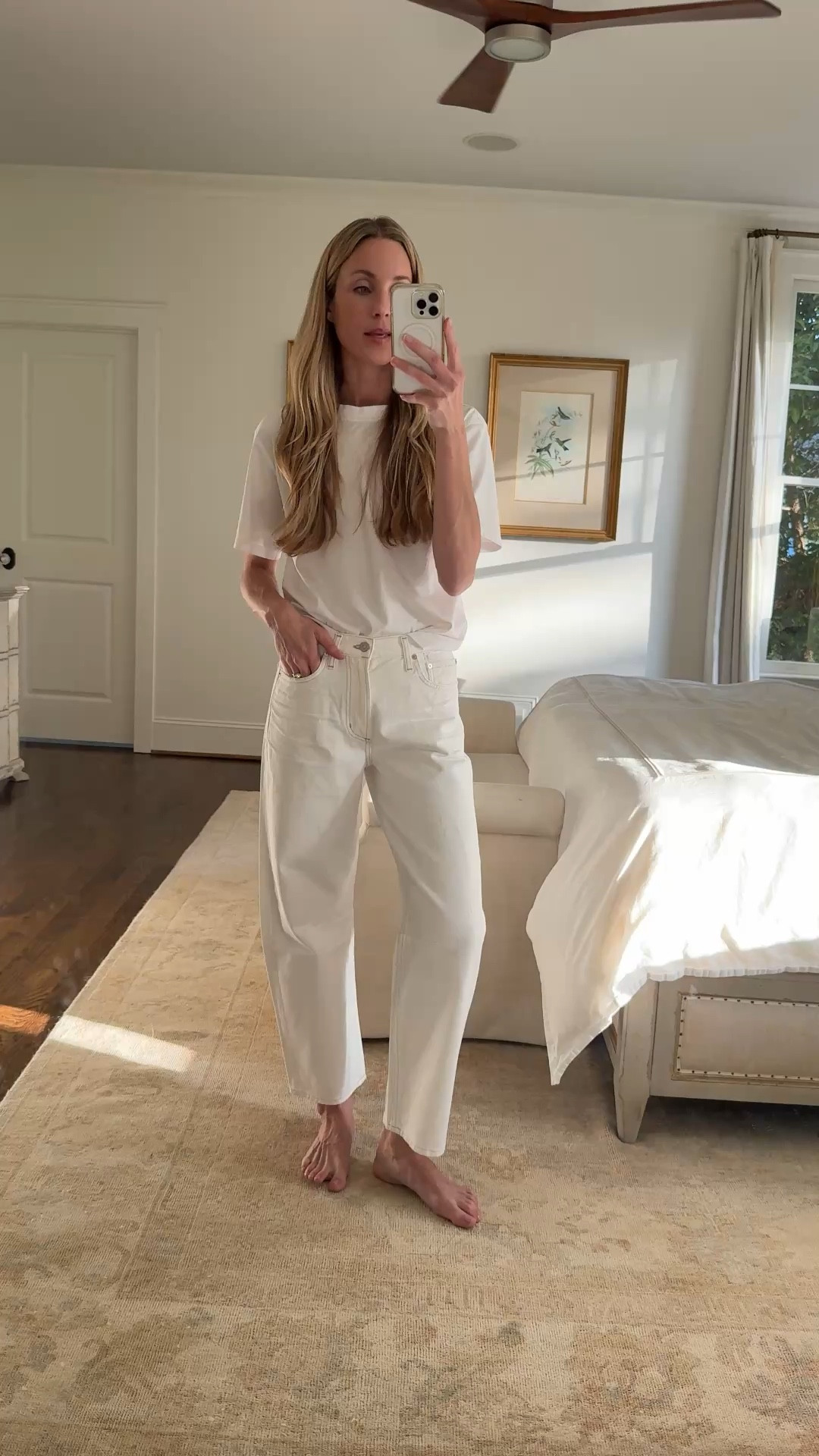 White spring jeans in a soft barrel by Citizens. Wearing size 25.

barrel jeans, spring jeans, white jeans, white barrel leg jeans, citizens of humanity Miro 

#LTKgrwm #LTKootd #LTKSeasonal