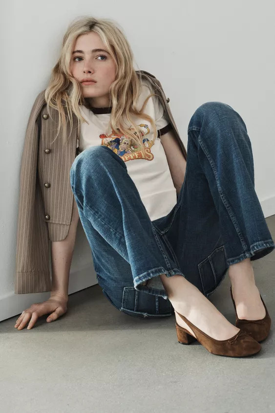 SCARPA TACCO DESTALONATO PELLE | Zara IT