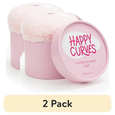 (2 pack) Happy Curves Dusting Powder Body Applicator Puff for Women | Walmart (US)