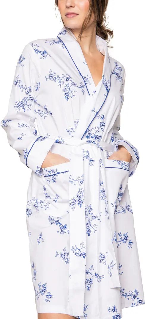 Indigo Floral Cotton Robe | Nordstrom