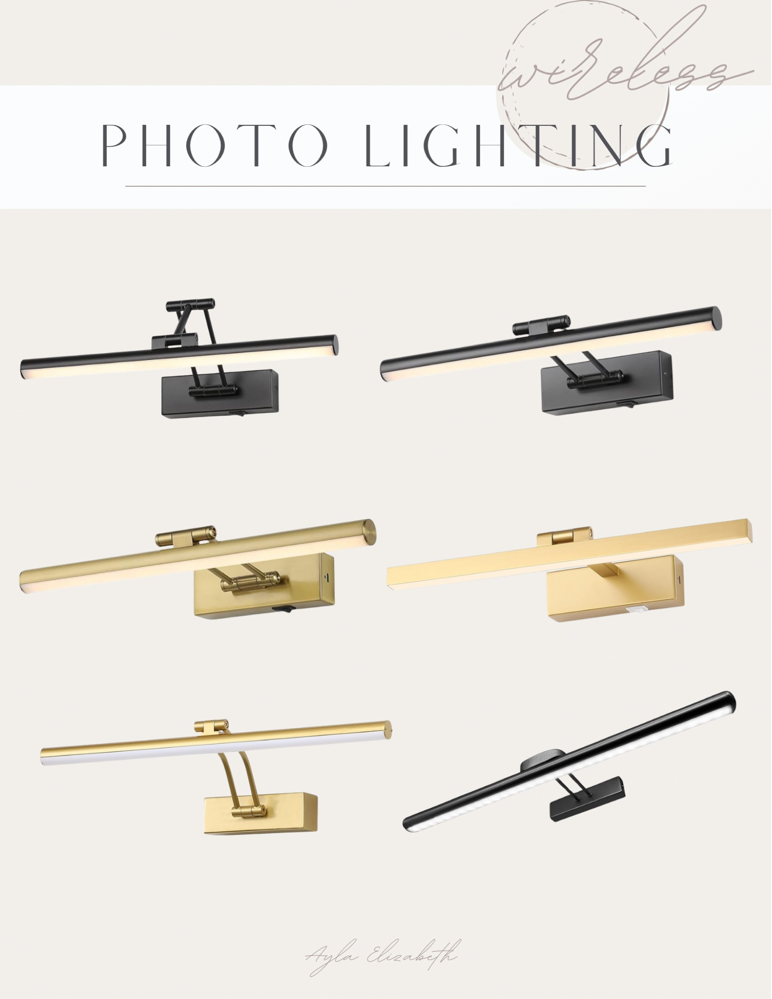 Wireless photo lights from Amazon! The ones that I decided on keeping are the 20 inch RAIFOOLLY Picture Lights (in black) 

#LTKfindsunder50 #LTKhome #LTKfindsunder100