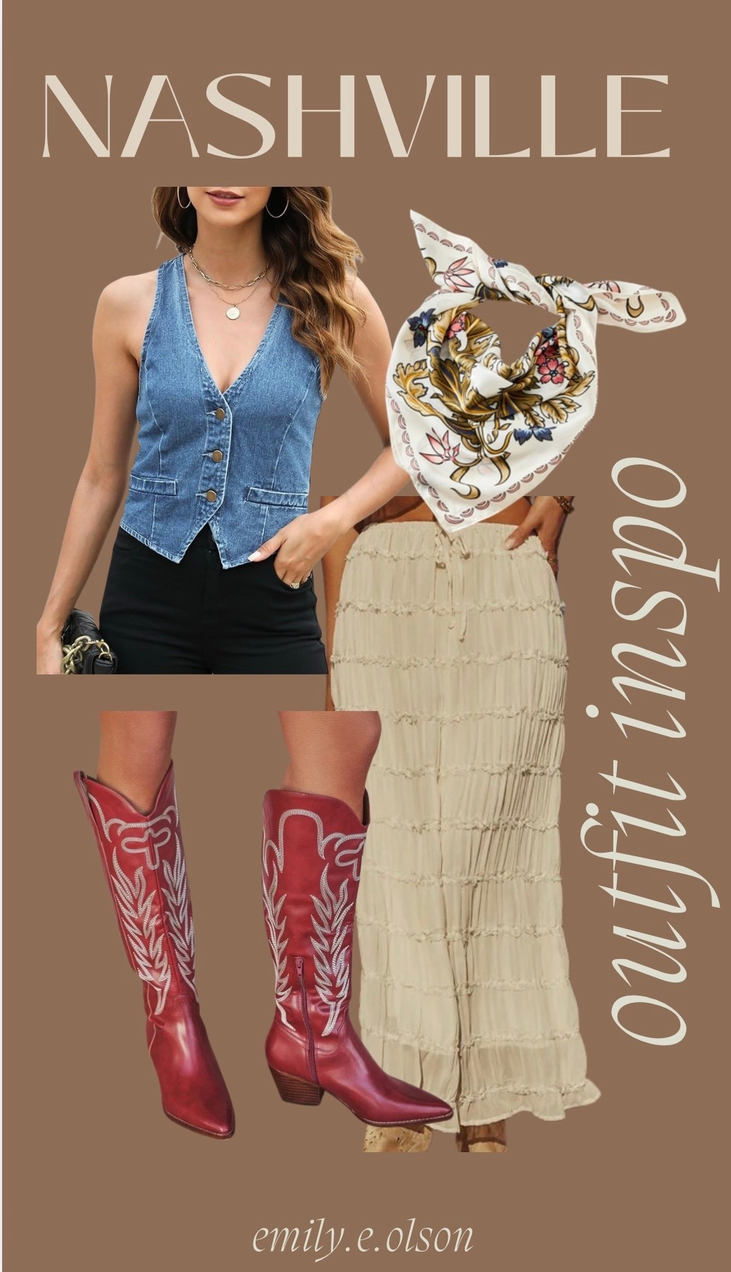 Nashville outfit inspo 

#LTKFestival #LTKootd #LTKTravel