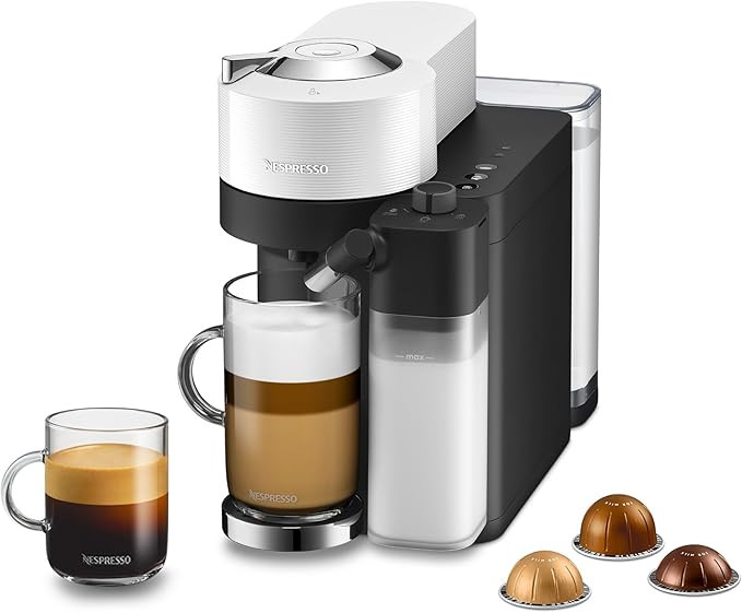 Nespresso Vertuo Lattissima Coffee & Espresso Maker by De'Longhi, Matte White and Glossy | Amazon (US)